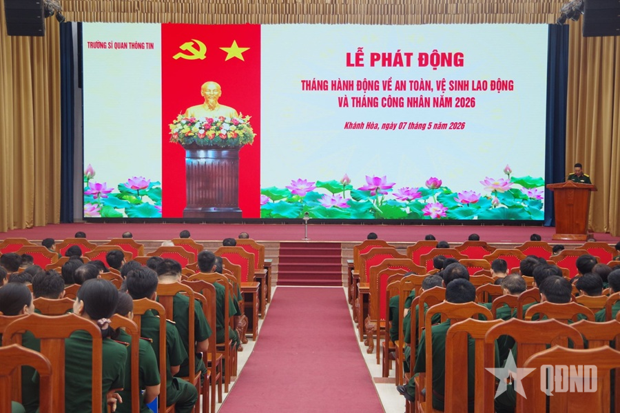 Trường Sĩ quan Thông tin: Phát động Tháng hành động về an toàn, vệ sinh lao động năm 2026